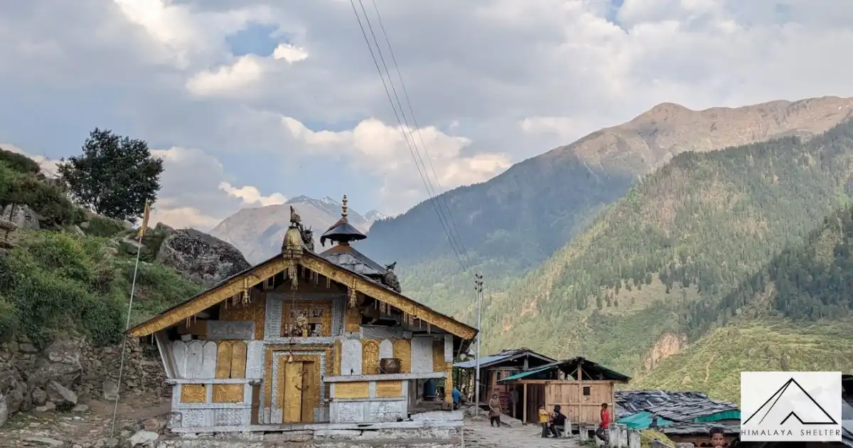 Temple In Osla Village On Har Ki Dun Trek Route