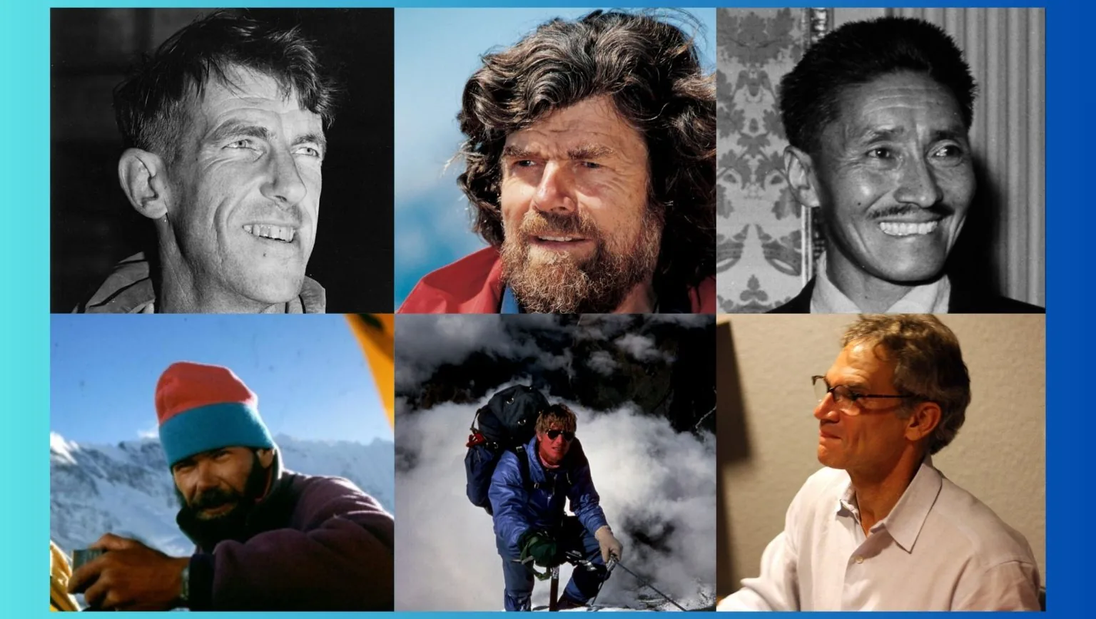 The Tale of Legendary Mountaineers: An insight into the lives of iconic climbers edmund hillary, tenzing norgay, reinhold messener, rob hall, scott fischer, and jon krakauer.