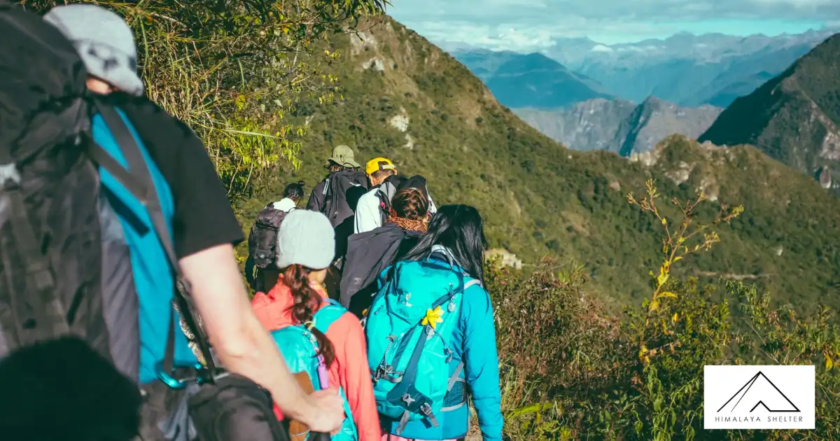 Trekkers On A Trail