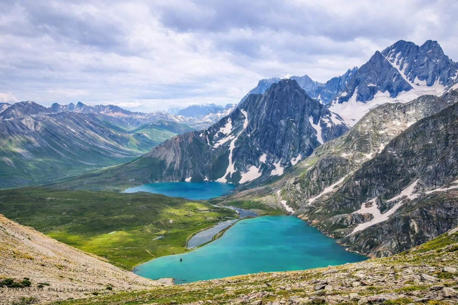 “Beautiful view of Kashmir Great Lakes Trek route in Sonamarg region”
